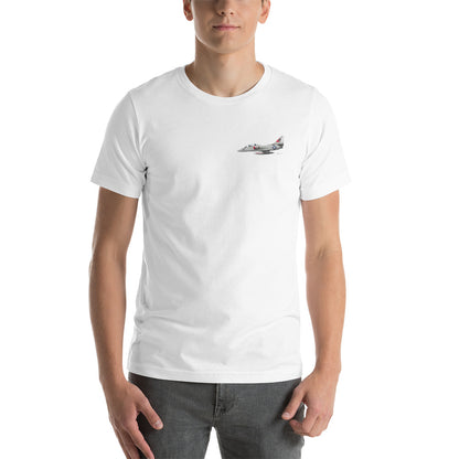 Jet Front/Poster Back (white) Short-Sleeve Unisex T-Shirt