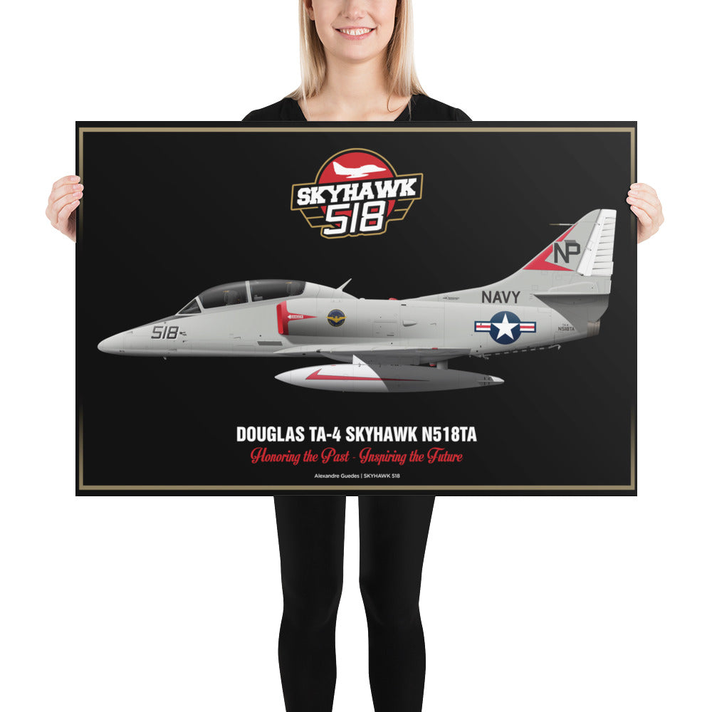 Skyhawk 518 (black) Poster